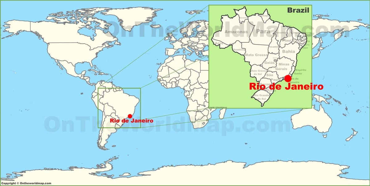 hartë të botës të Rio de Janeiro në brazil
