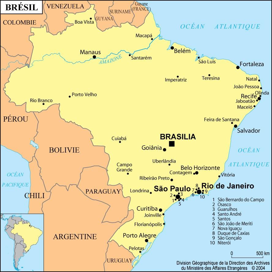 harta e brazilit treguar Rio de Janeiro