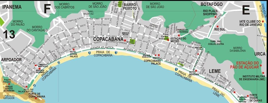 copacabana Rio de Janeiro hartë