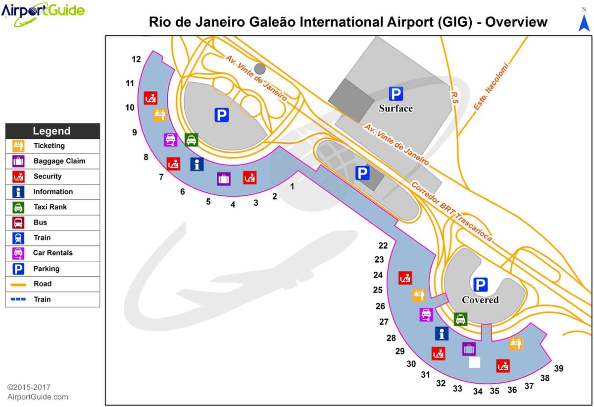 Rio de Janeiro aeroporti hartë
