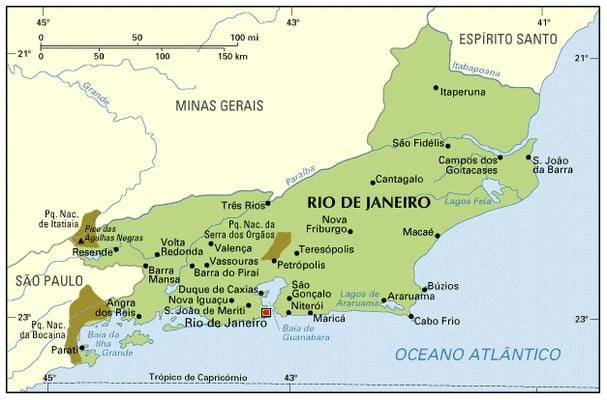 koordinon harta e Rio de Janeiro