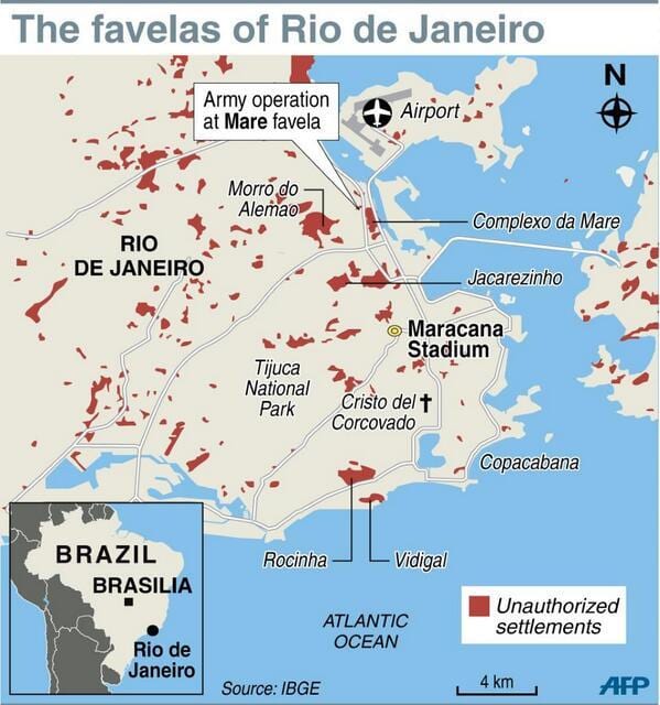 favela Rio de Janeiro hartë