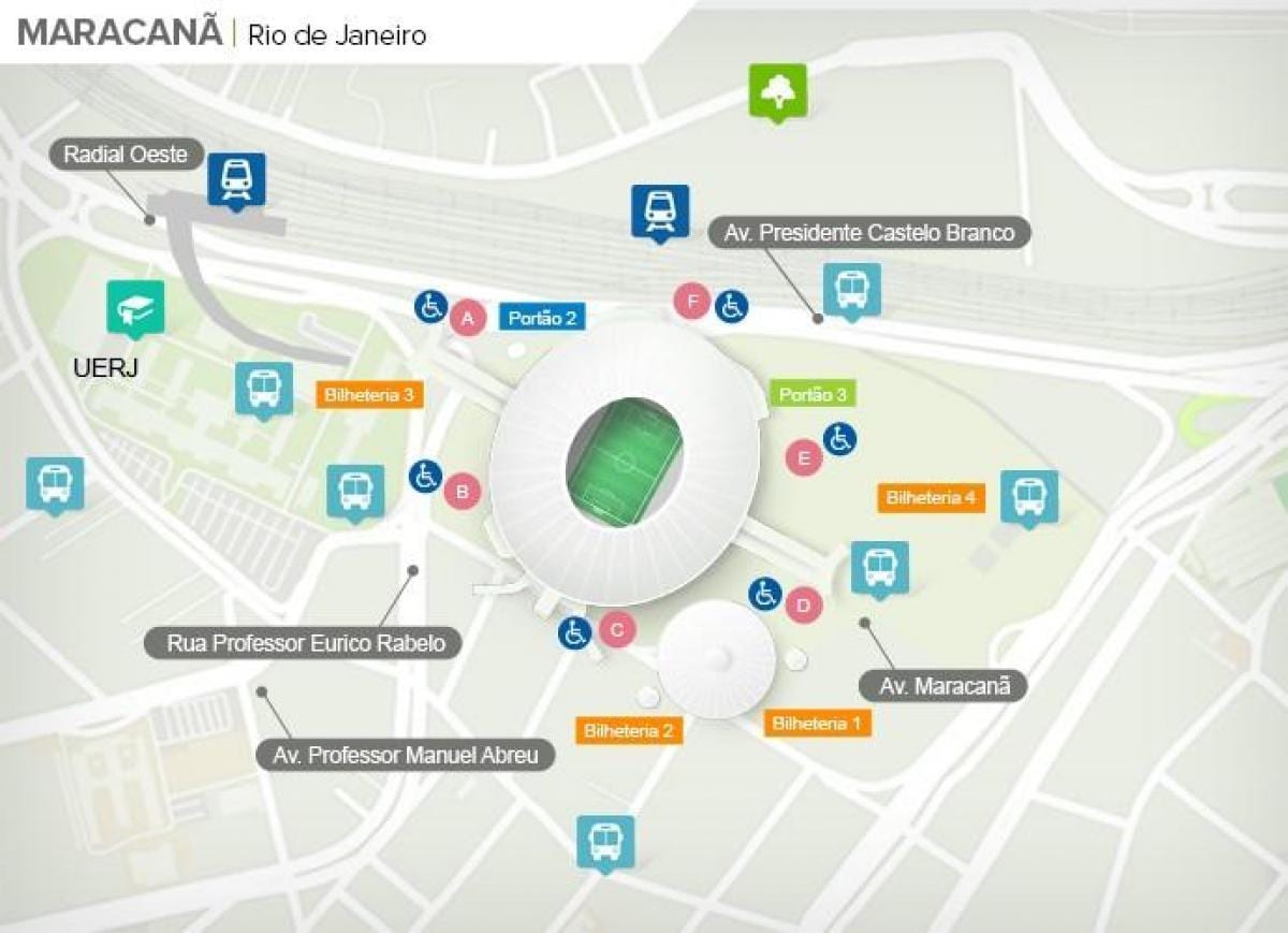 Rio de Janeiro stadiumin hartë